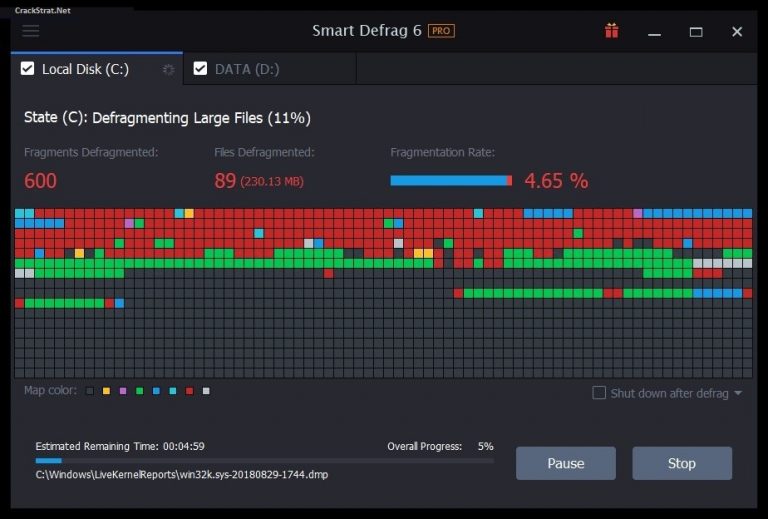 IObit Smart Defrag 9.0.0.307 downloading