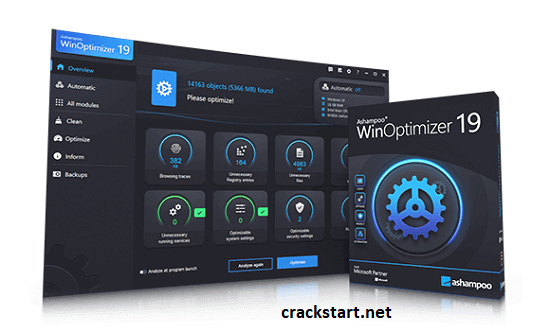 Ashampoo WinOptimizer Crack:19.00.23v License Key Download