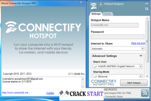 Connectify Hotspot Pro v7.1.29279 Crack + License Key Latest